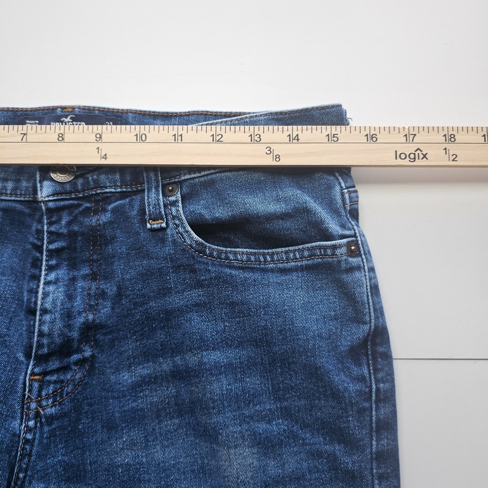 Hollister Epic Flex Bootcut Jeans Mens 31x32 Blue Denim Casual Mid Rise Preppy - Picture 6 of 10